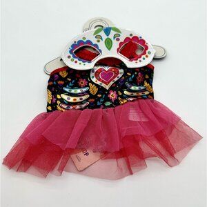 Halloween Dress Build A Bear costume With Mask Day Of The Dead 2020 BNWT
